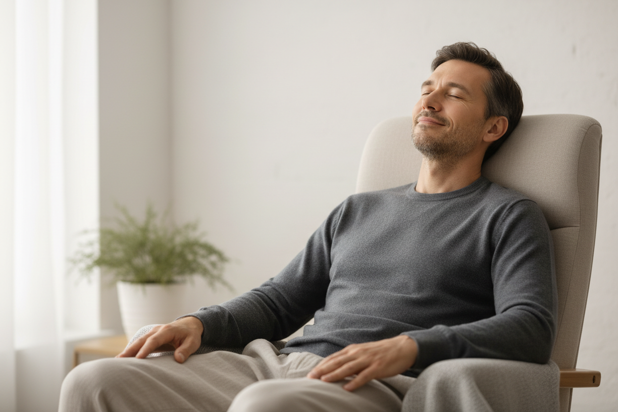 Rahatlamış erkek